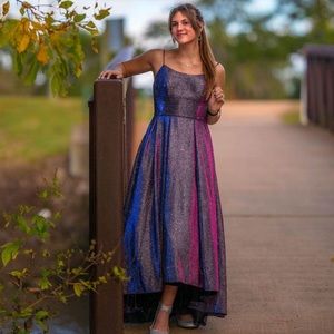 Iridescent Long Prom Dress Size 6
